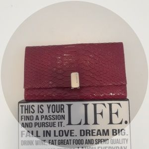 Liz Claiborne Faux Snakeskin Wallet